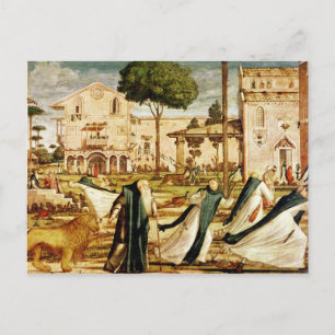 St. Jerome och Lejon i klostret, 1501-09 Vykort