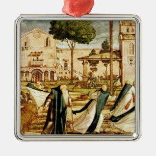 St Jerome och lejont i kloster, 1501-09 Julgransprydnad Metall