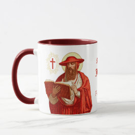 St. Jerome som kardinal med Bok (P 004) Mugg