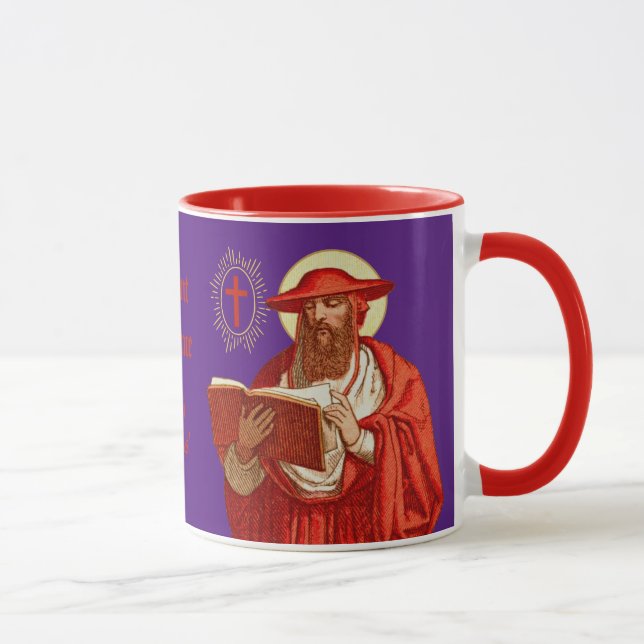 St. Jerome som kardinal med Bok (P 004) Mugg (Höger)