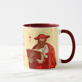 St. Jerome som kardinal med Bok (P 004) Mugg