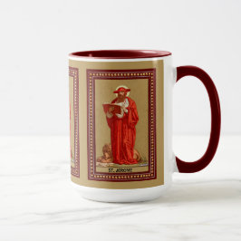 St. Jerome som kardinal med Lejon (P 004) Mugg