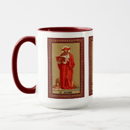 St. Jerome som kardinal med Lejon (P 004) Mugg