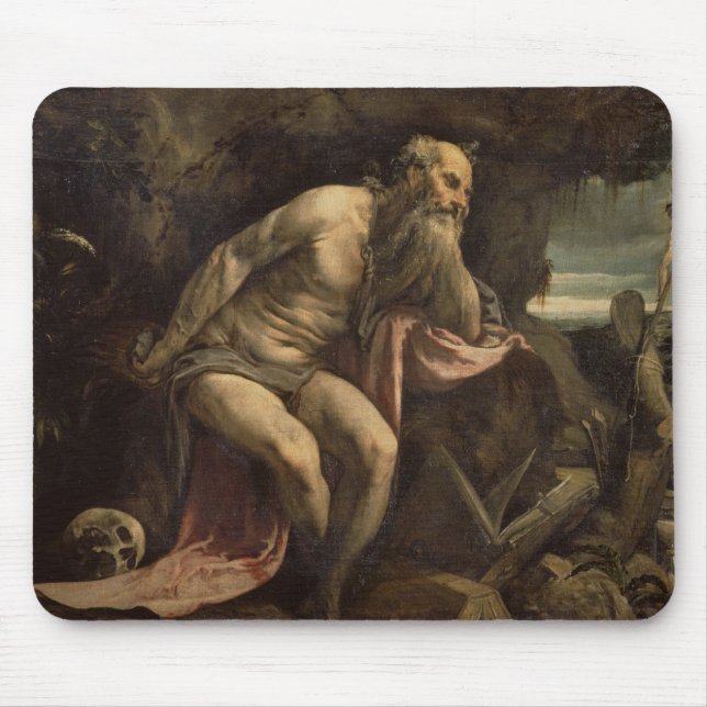 St Jerome tidiga 1560s (olja på kanfas) Musmatta (Framsidan)