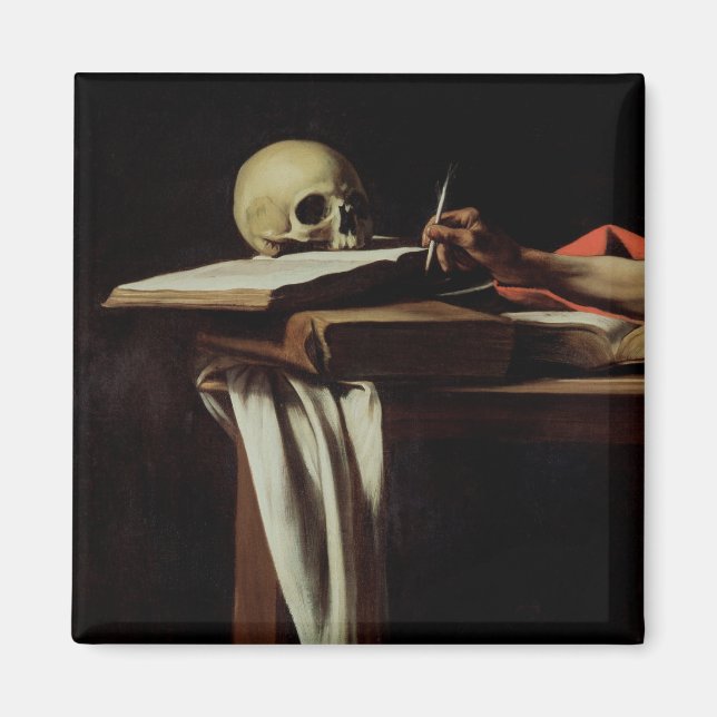 St. Jerome Writing, c.1604 (detaljförteckning 6491 Magnet (Framsidan)