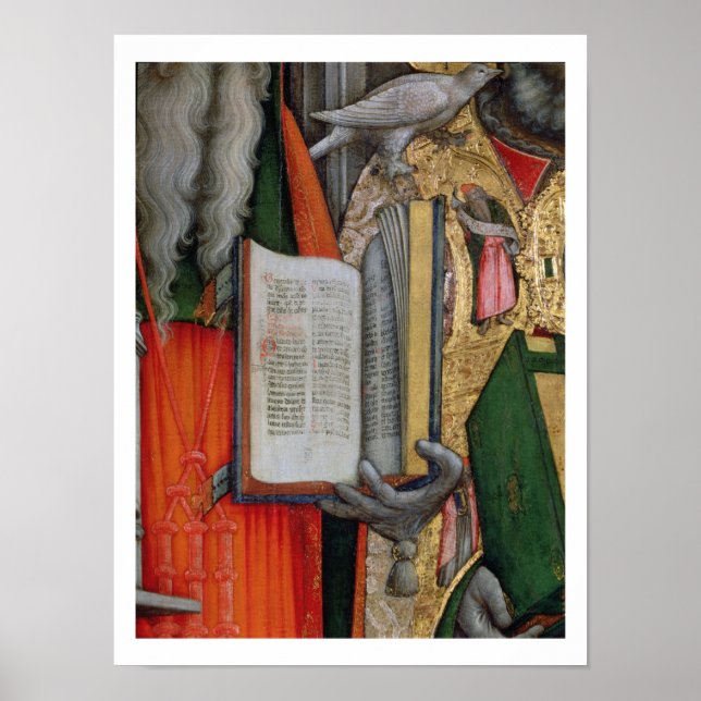 St. Jerome's Bible och St. Gregory's Dove, detalj Poster (Framsidan)