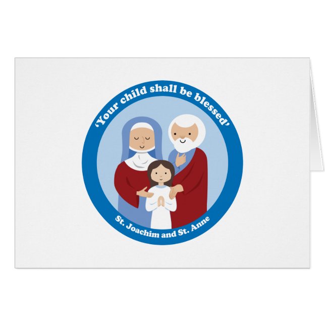 St. Joachim och St. Anne Hälsningskort (Framsidan Horizontal)