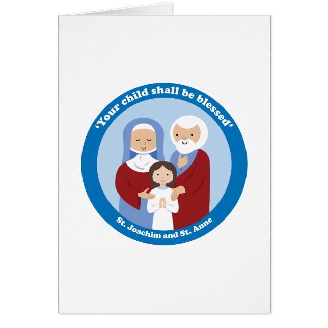 St. Joachim och St. Anne Hälsningskort (Framsidan)