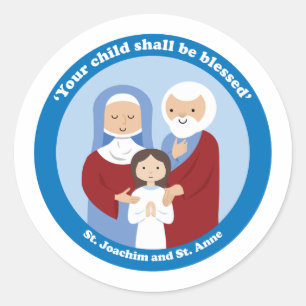 St. Joachim och St. Anne Runt Klistermärke