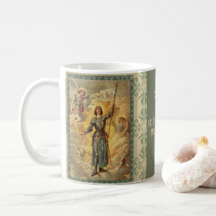 St. Joan av bågSt Michael änglar Soldie Kaffemugg