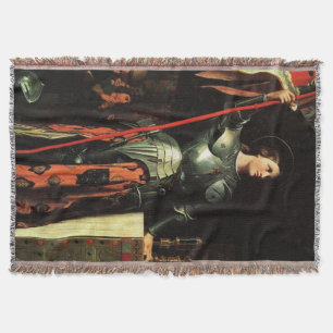 St Joan i Arc-katolska Saint 2 Blanket Mysfilt