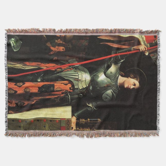 St Joan i Arc-katolska Saint Blanket Mysfilt (Framsidan)