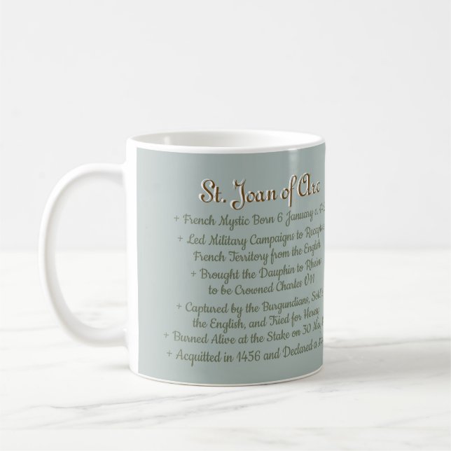 St Joan of Arc (BF 01) Coffee Mugg 1 (Vänster)