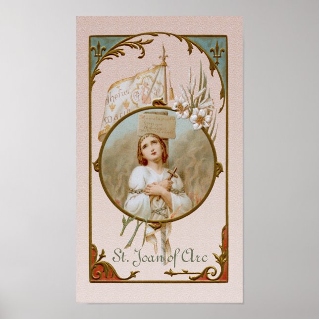 St Joan of Arc Burning at the Stake (BF 01) Poster (Framsidan)