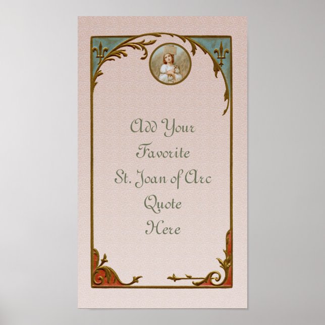 St Joan of Arc Burning at the Stake (BF 01) Poster (Framsidan)