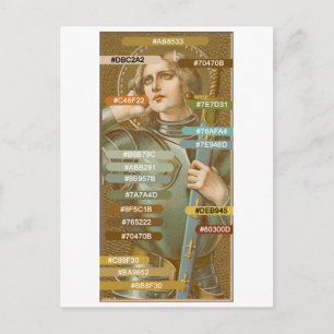 St. Joan of Arc (JM 28) Färg Palette Vykort