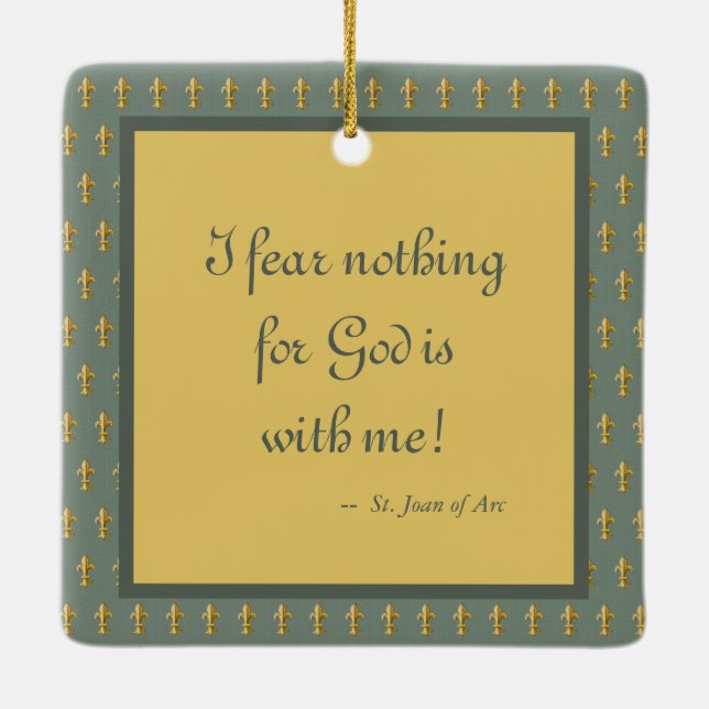 St. Joan of Arc (JM 28) Julgransprydnad Keramik (Baksida)