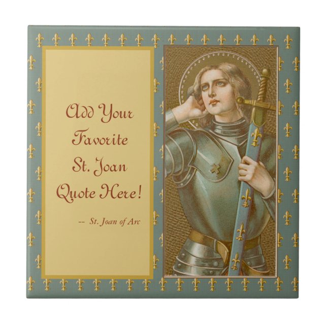 St. Joan of Arc (JM 28) Kakelplatta (Framsidan)