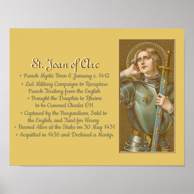 St. Joan of Arc (JM 28) Poster (Framsidan)