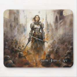 St Joan of Arc Mousepad, Christian #30 Musmatta