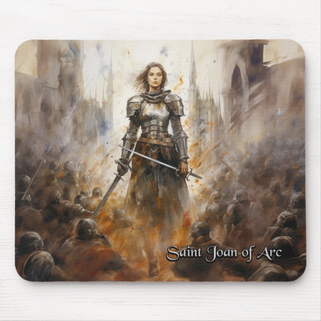 St Joan of Arc Mousepad, Christian #30 Musmatta (Framsidan)