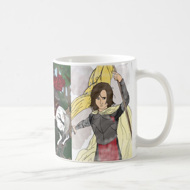 St. Joan of Arc, St. Michael, St. George  Kaffemugg (Höger)