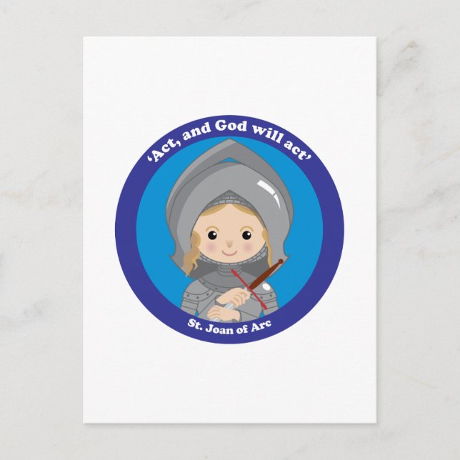 St. Joan of Arc Vykort (Framsida)