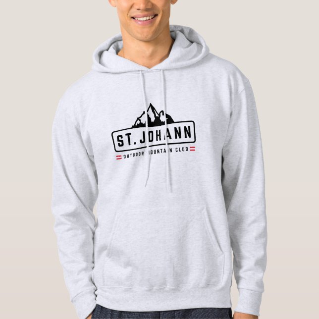 St Johann Österrike Utomhus Hoodie (Framsida)