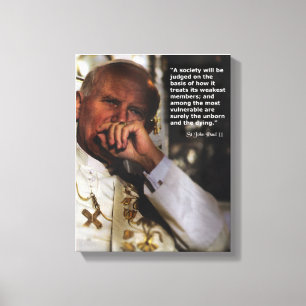 St Johannes Paul II Canvastryck