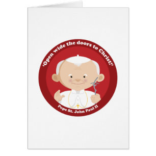 St Johannes Paul II Hälsningskort