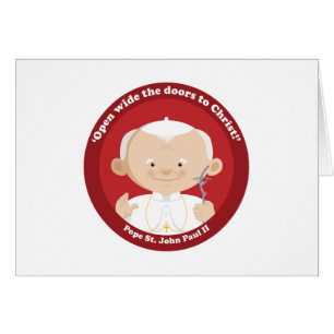 St Johannes Paul II Hälsningskort