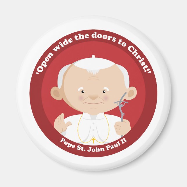 St Johannes Paul II Magnet (Framsidan)