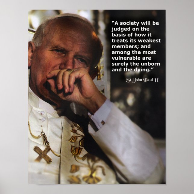 St Johannes Paul II Poster (Framsidan)