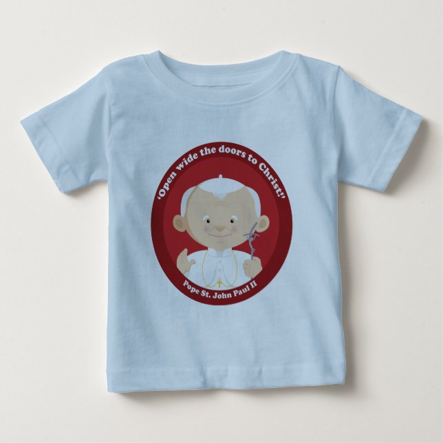 St Johannes Paul II T Shirt (Framsida)