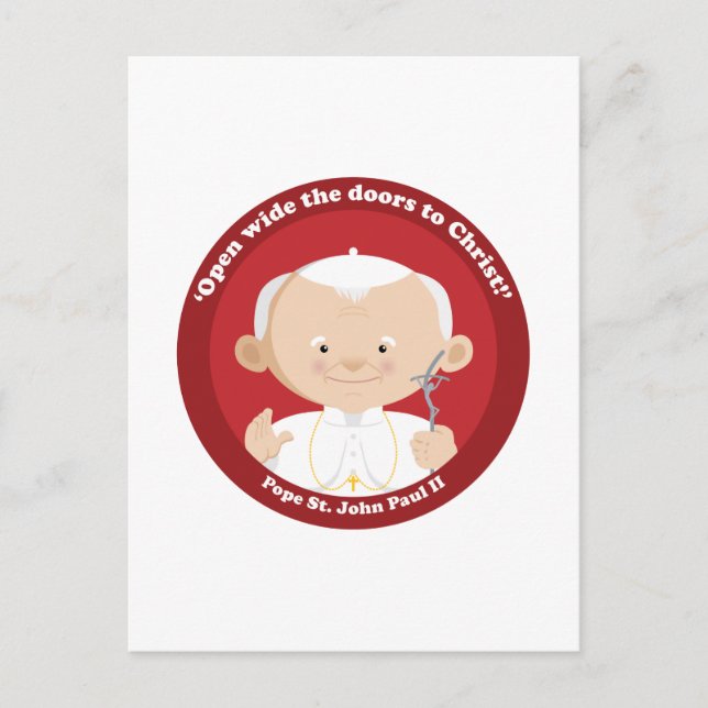 St Johannes Paul II Vykort (Framsida)