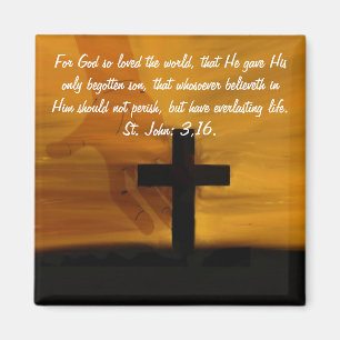 St John 3,16. Magnet