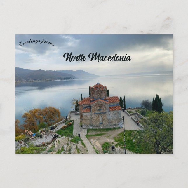 St John at Kaneo in Ohrid North Macedonia Vykort (Framsida)