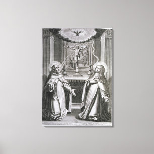 St John av kor och Stet Theresa av Avila Canvastryck