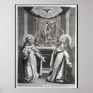 St John av kor och Stet Theresa av Avila Poster