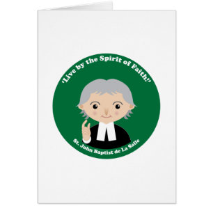 St. John Baptist de La Salle Hälsningskort