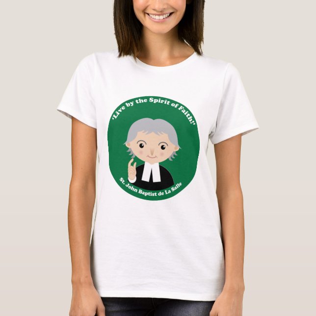St. John Baptist de La Salle T Shirt (Framsida)