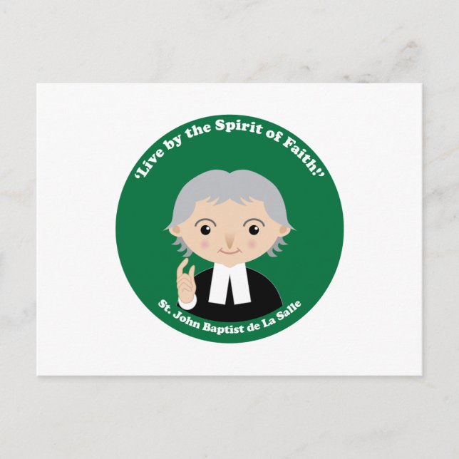 St. John Baptist de La Salle Vykort (Framsida)