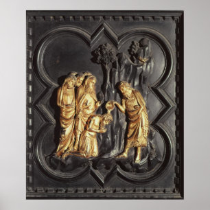 St John baptistiskt döpa i floden Poster