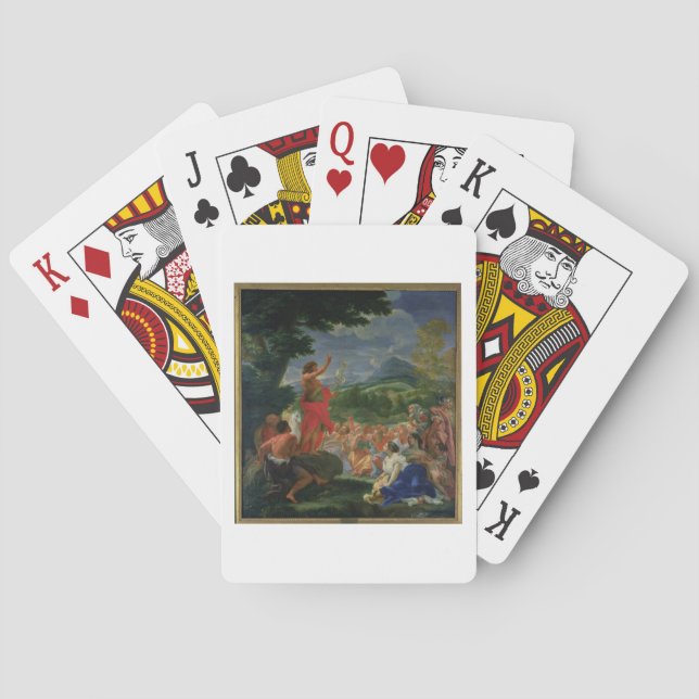 St John baptistiskt predika, målat för 169 Casinokort (Baksidan)