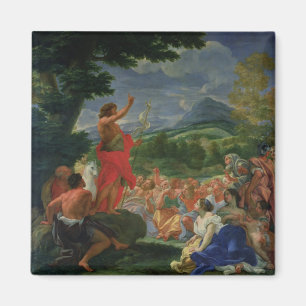 St John baptistiskt predika, målat för 169 Magnet