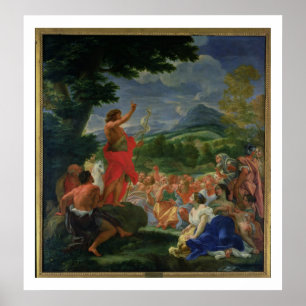 St John baptistiskt predika, målat för 169 Poster
