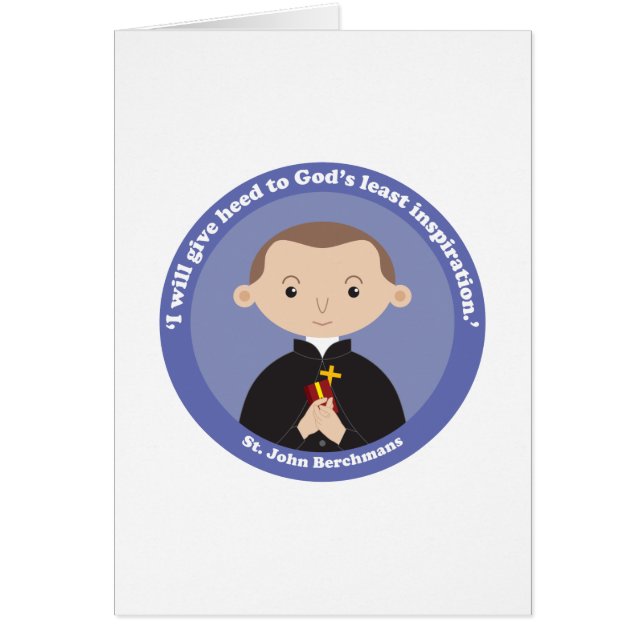 St. John Berchmans Hälsningskort (Framsidan)