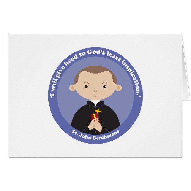 St. John Berchmans Hälsningskort (Framsidan Horizontal)