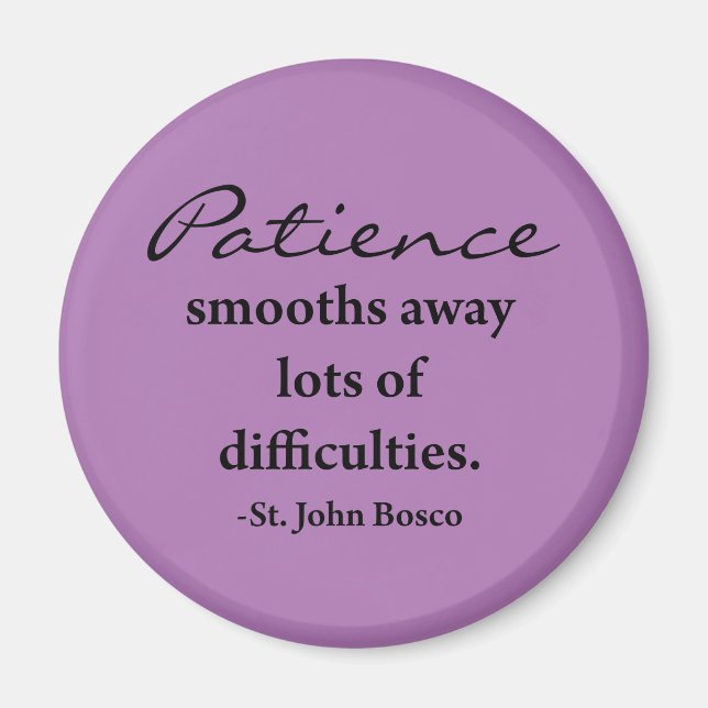 St. John Bosco Inspirational Magnet - Lavender (Framsidan)