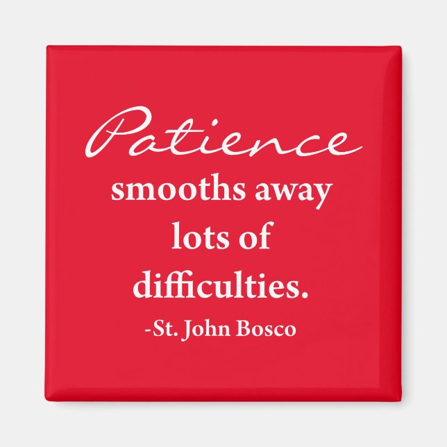 St. John Bosco Inspirational Magnet - Red (Framsidan)